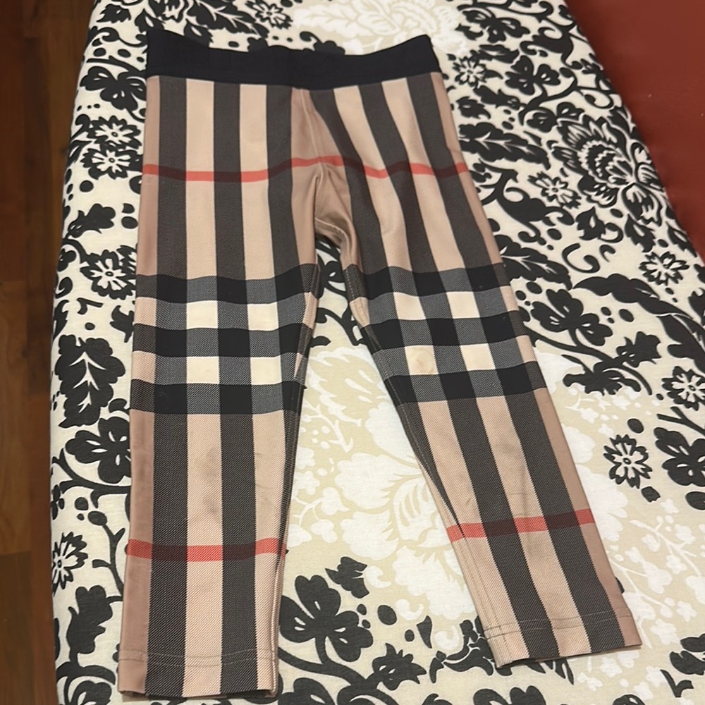 Burberry Tan and Black Leggings with Classic Style - Picture 2 of 3